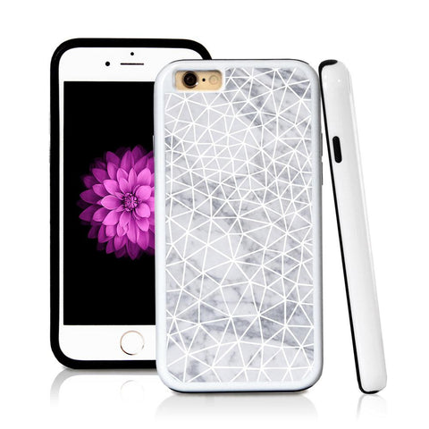 iPhone 6 case Line pattern in Light Marble Texture with hard plastic & rubber protective cover