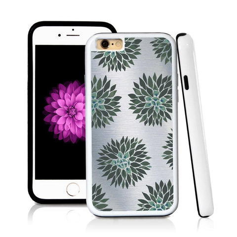 iPhone 6 case Succulent two in Shiny Metal with hard plastic & rubber protective cover