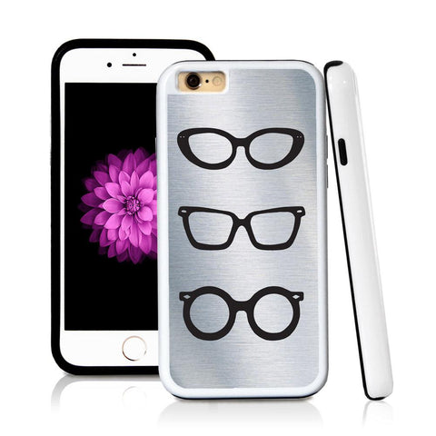 iPhone 6 case Sunglasses three in Shiny Metal with hard plastic and rubber protective cover