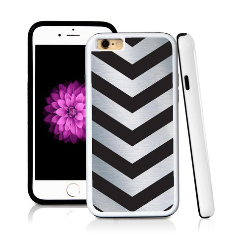 iPhone 6 case V stripe seven in Shiny Metal with hard plastic and rubber protective cover