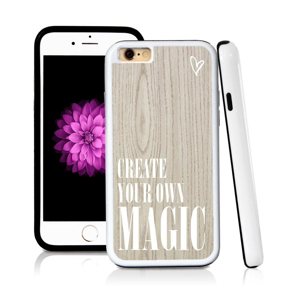 iPhone 6 case Create your own magic in Light Wood Texture with hard plastic & rubber protective cover