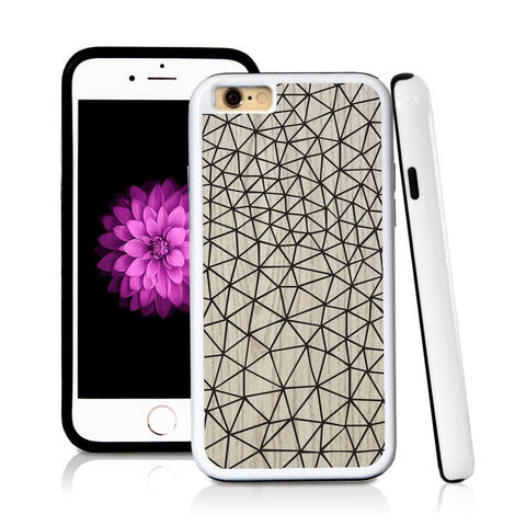 iPhone 6 case Line pattern in Light Wood Texture with hard plastic and rubber protective cover