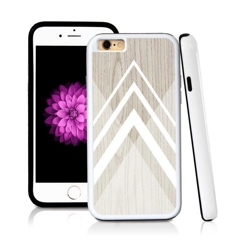 iPhone 6 case Traingle bottom in Light Wood Texture with hard plastic & rubber protective cover