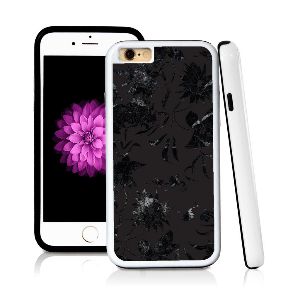 iPhone 6 case Botanical flowers in Royal Blue with hard plastic and rubber protective cover