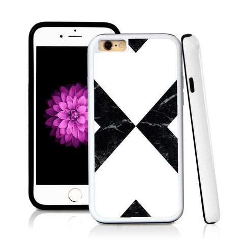 iPhone 6 case Abstract x in Royal Blue with hard plastic & rubber protective cover