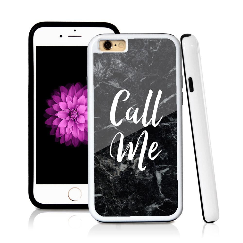 iPhone 6 case Call me in Royal Blue with hard plastic & rubber protective cover