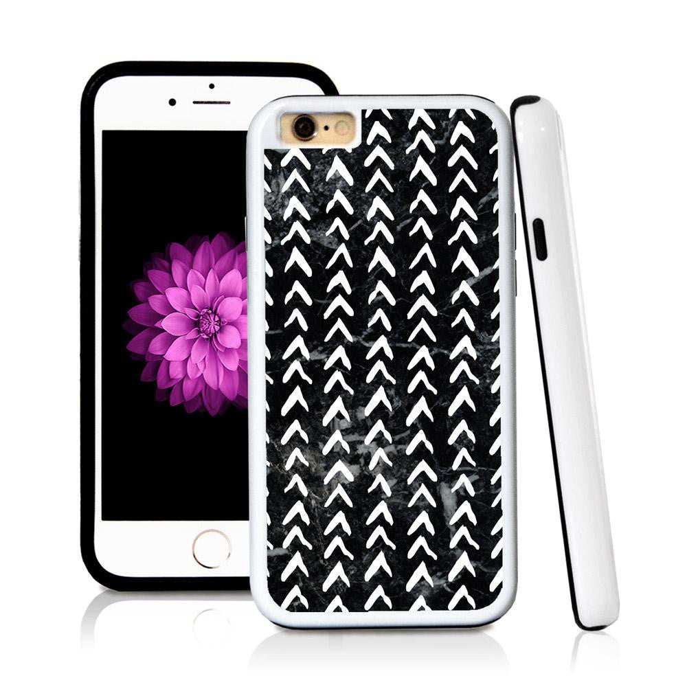 iPhone 6 case Chevron pattern in Royal Blue with hard plastic & rubber protective cover