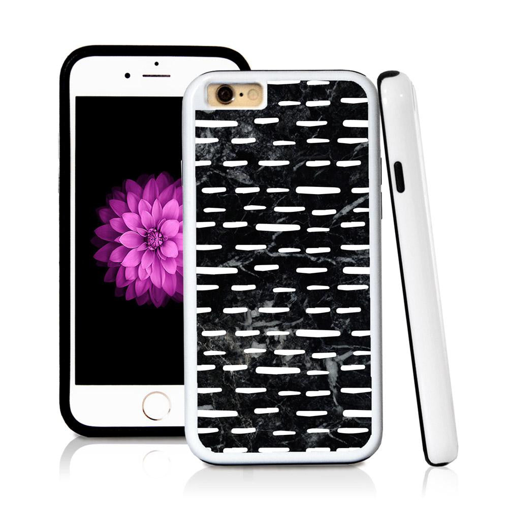 iPhone 6 case Dot stripe pattern in Royal Blue with hard plastic & rubber protective cover