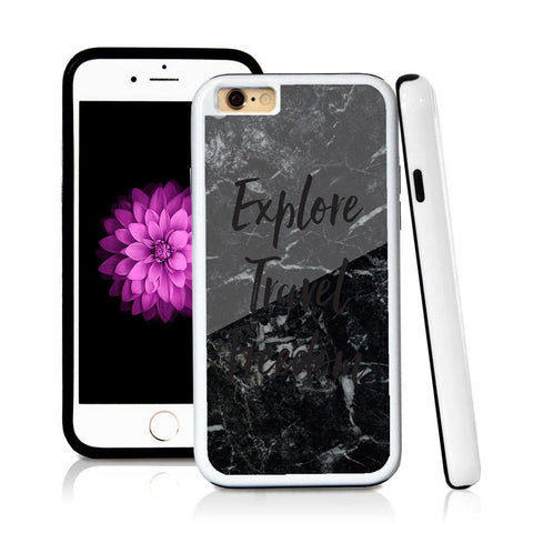 iPhone 6 case Explore travel freedom in Royal Blue with hard plastic and rubber protective cover