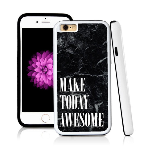 iPhone 6 case Make today awesome in Royal Blue with hard plastic & rubber protective cover