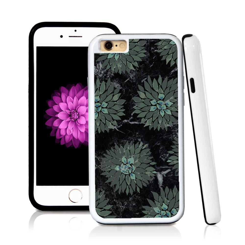 iPhone 6 case Succulent two in Royal Blue with hard plastic & rubber protective cover