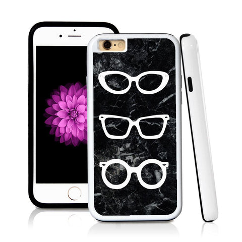 iPhone 6 case Sunglasses three in Royal Blue with hard plastic & rubber protective cover