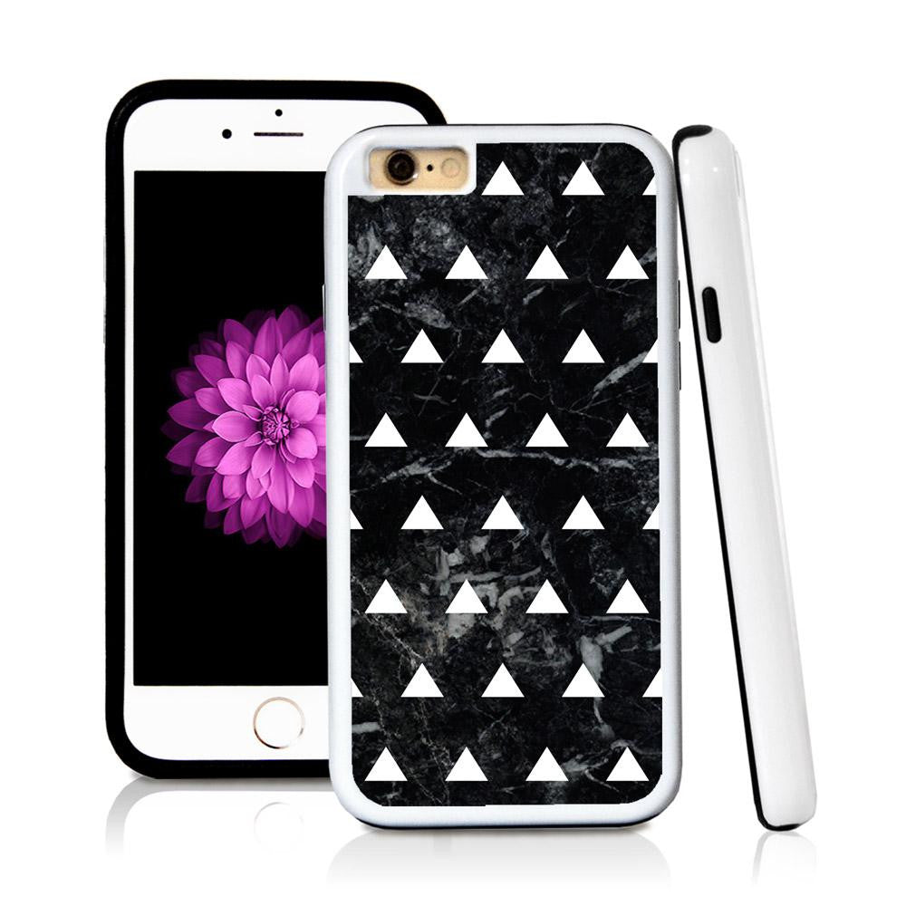 iPhone 6 case Triangle pattern in Royal Blue with hard plastic & rubber protective cover