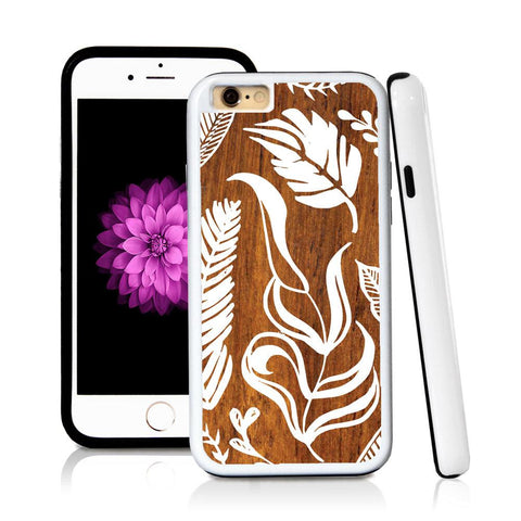 iPhone 6 case Leaf assorted in Wood Texture with hard plastic & rubber protective cover