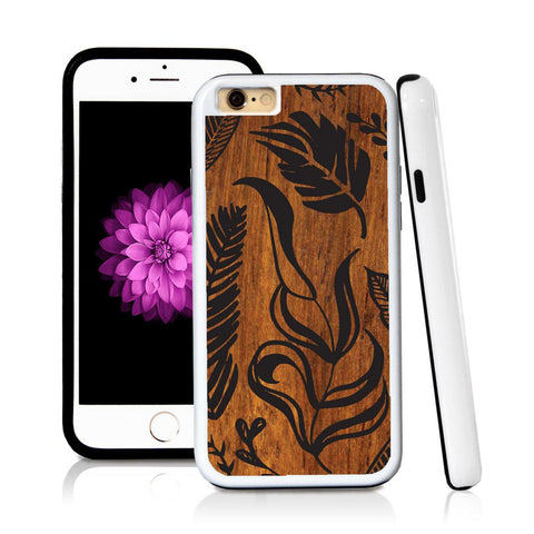 iPhone 6 case Leaf assorted in Wood Texture with hard plastic and rubber protective cover