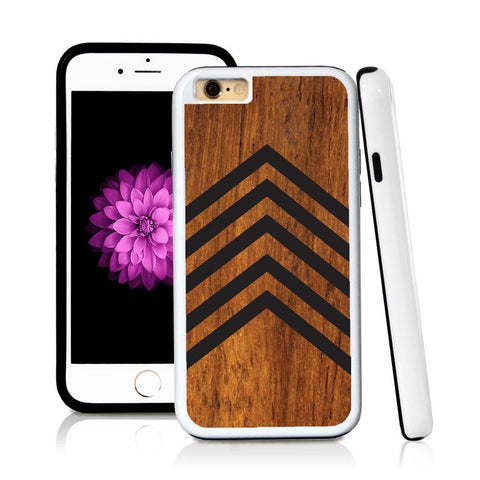 iPhone 6 case Stripes five middle page v in Wood Texture with hard plastic and rubber protective cover