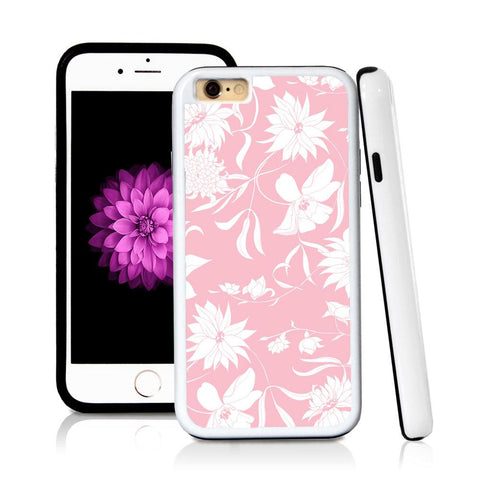 iPhone 6 case Botanical flowers in Light Pink with hard plastic & rubber protective cover