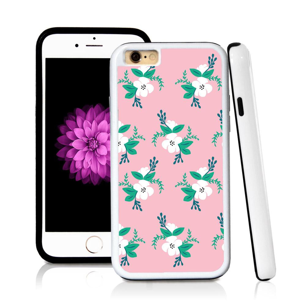 iPhone 6 case Flower cluster illustrations in Light Pink with hard plastic and rubber protective cover