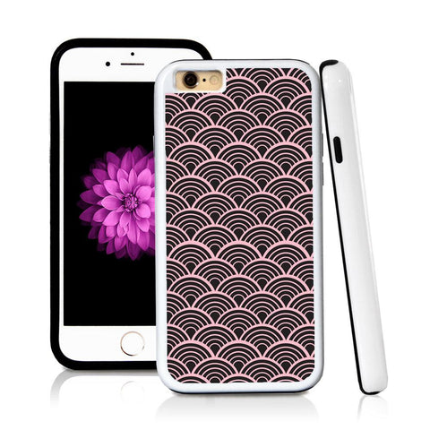 iPhone 6 case Japanese wave inside in Light Pink with hard plastic and rubber protective cover