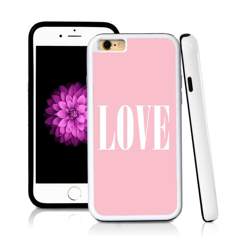 iPhone 6 case Love typography serif modern in Light Pink with hard plastic & rubber protective cover