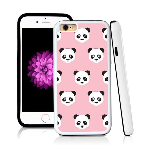 iPhone 6 case Pandas in Light Pink with hard plastic & rubber protective cover