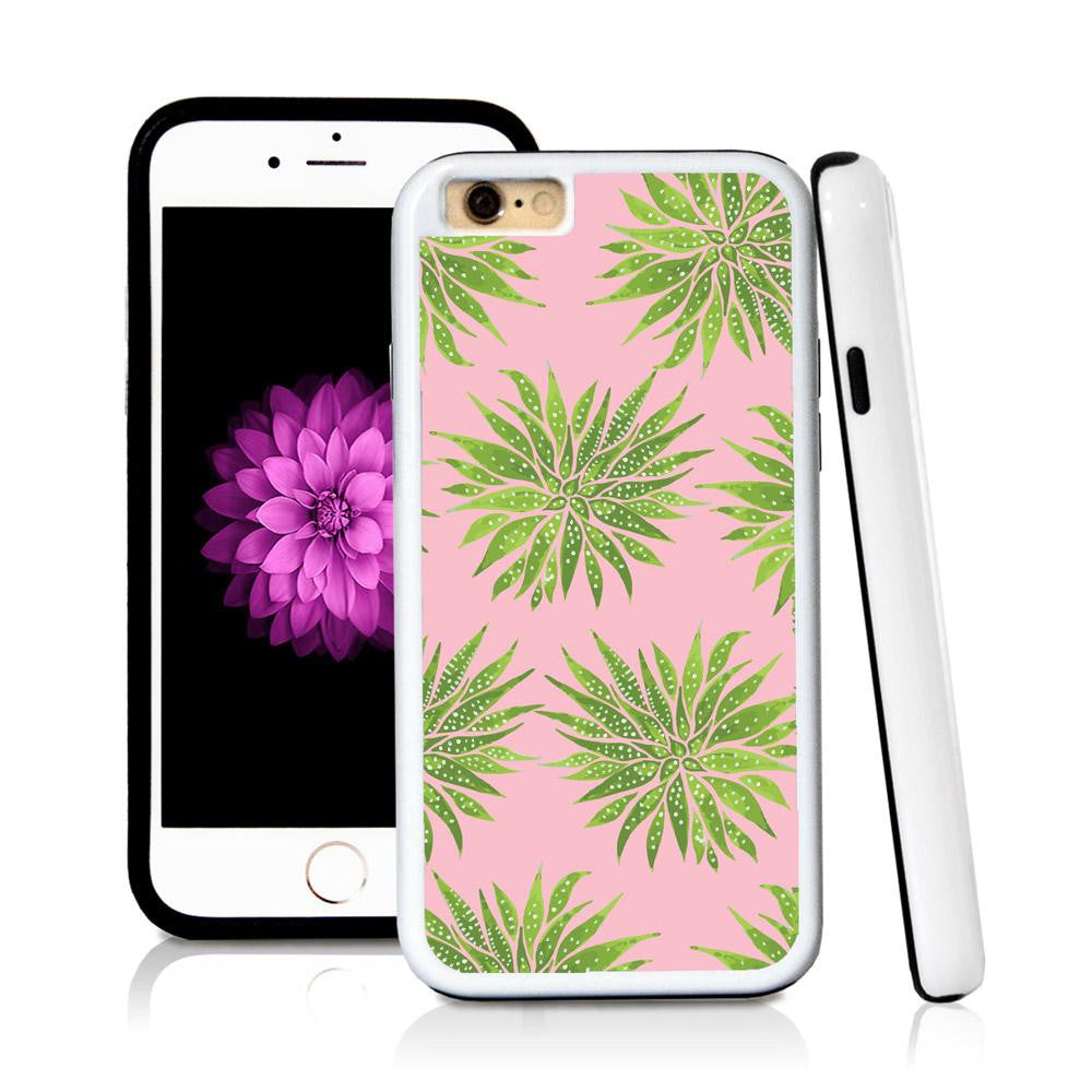 iPhone 6 case Succulent one in Light Pink with hard plastic and rubber protective cover