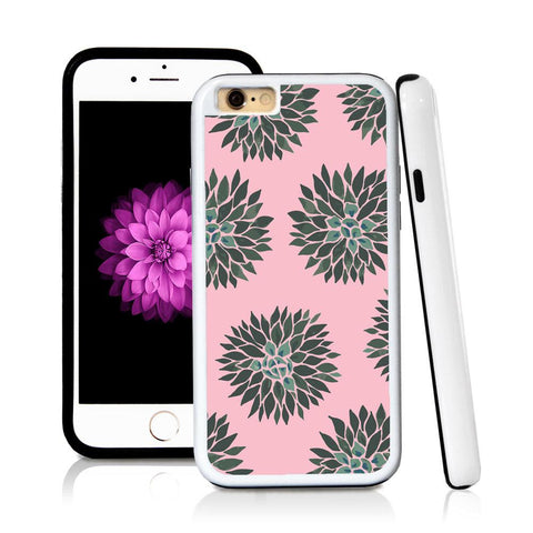 iPhone 6 case Succulent two in Light Pink with hard plastic & rubber protective cover