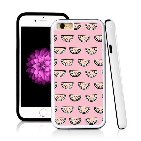 iPhone 6 case Watermelon pattern in Light Pink with hard plastic & rubber protective cover