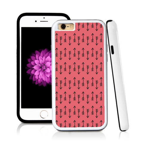 iPhone 6 case Arrow pattern in Pink with hard plastic and rubber protective cover