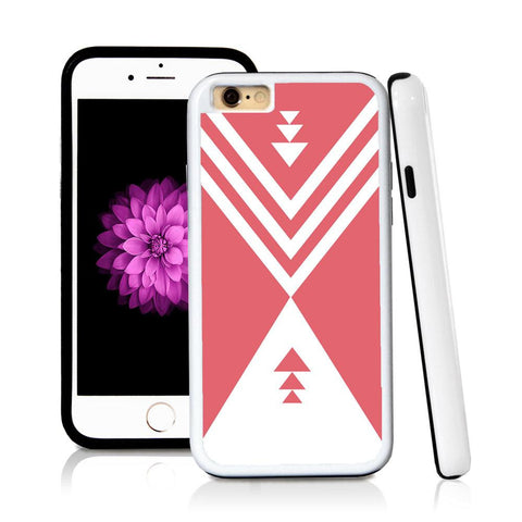 iPhone 6 case Aztec triangle in Pink with hard plastic & rubber protective cover