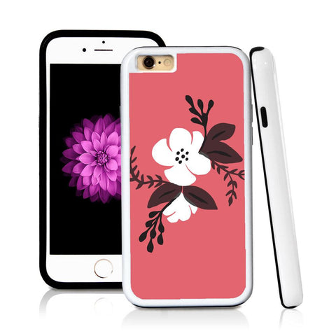 iPhone 6 case Flower cluster centered in Pink with hard plastic & rubber protective cover