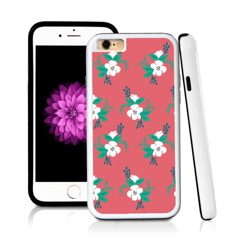 iPhone 6 case Flower cluster illustrations in Pink with hard plastic & rubber protective cover