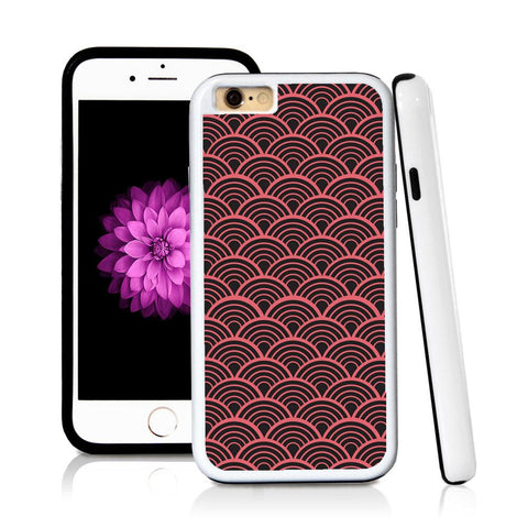 iPhone 6 case Japanese wave inside in Pink with hard plastic and rubber protective cover