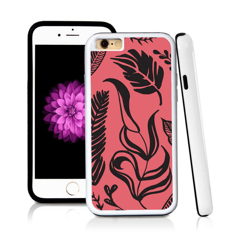 iPhone 6 case Leaf assorted in Pink with hard plastic and rubber protective cover