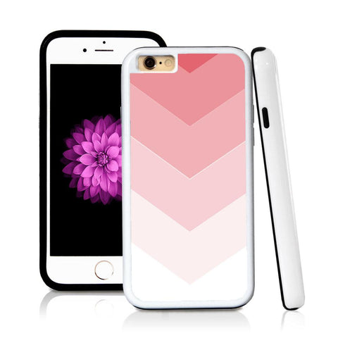 iPhone 6 case Ombre color white in Pink with hard plastic & rubber protective cover