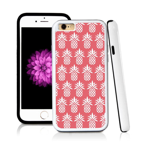 iPhone 6 case Pineapple pattern in Pink with hard plastic & rubber protective cover