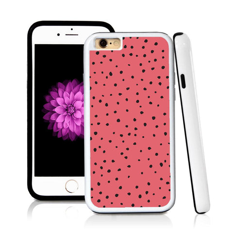 iPhone 6 case Polka dot in Pink with hard plastic and rubber protective cover