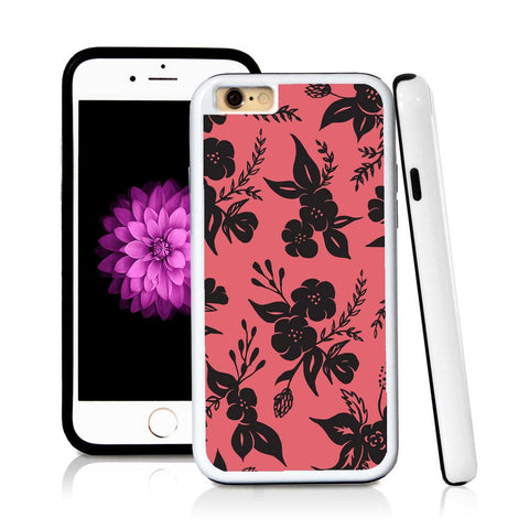 iPhone 6 case Solid flowal clusters in Pink with hard plastic and rubber protective cover