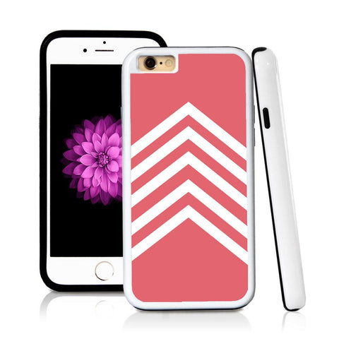 iPhone 6 case Stripes five middle page v in Pink with hard plastic & rubber protective cover