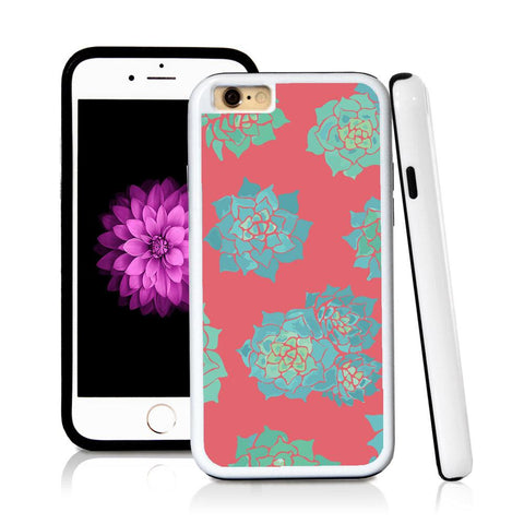 iPhone 6 case Succulent three in Pink with hard plastic and rubber protective cover