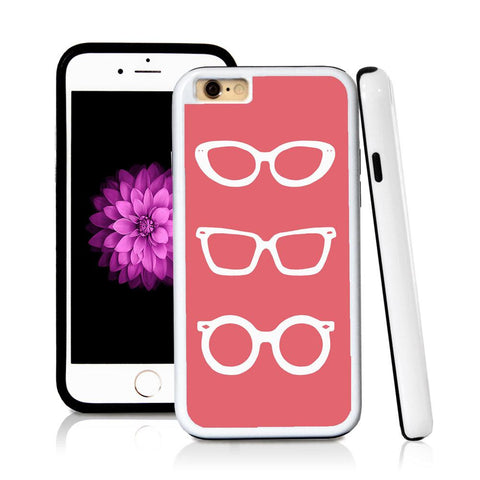 iPhone 6 case Sunglasses three in Pink with hard plastic & rubber protective cover