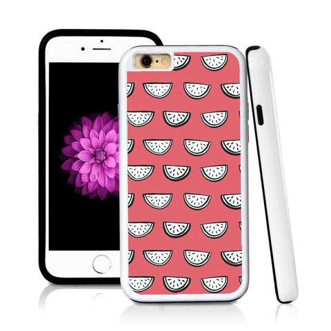 iPhone 6 case Watermelon pattern in Pink with hard plastic and rubber protective cover