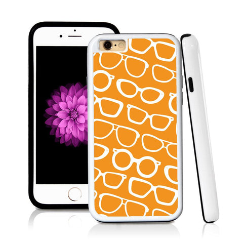 iPhone 6 case Sunglass pattern in Orange with hard plastic & rubber protective cover