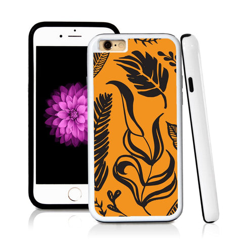 iPhone 6 case Leaf assorted in Orange with hard plastic and rubber protective cover