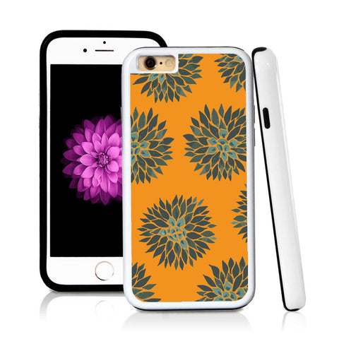 iPhone 6 case Succulent two in Orange with hard plastic & rubber protective cover