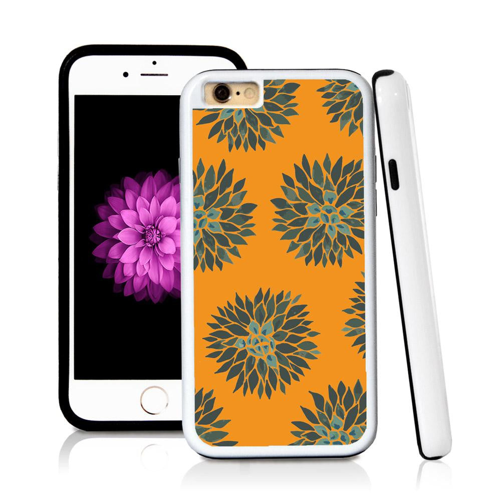 iPhone 6 case Succulent two in Orange with hard plastic and rubber protective cover