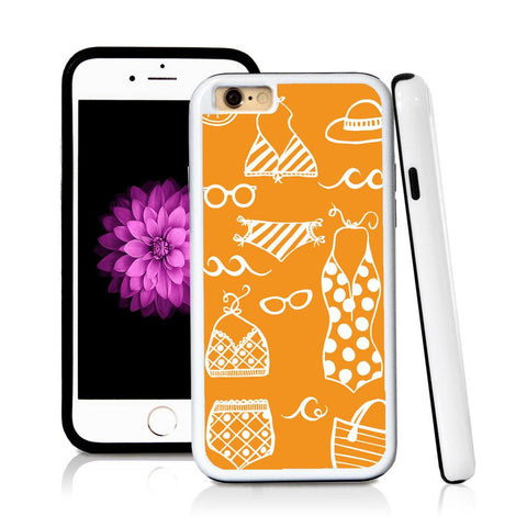 iPhone 6 case Swim vintage scene in Orange with hard plastic & rubber protective cover