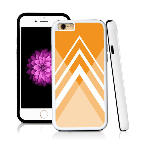 iPhone 6 case Traingle bottom in Orange with hard plastic & rubber protective cover