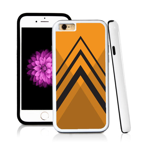 iPhone 6 case Traingle bottom in Orange with hard plastic and rubber protective cover