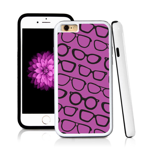 iPhone 6 case Sunglass pattern in Purple with hard plastic and rubber protective cover